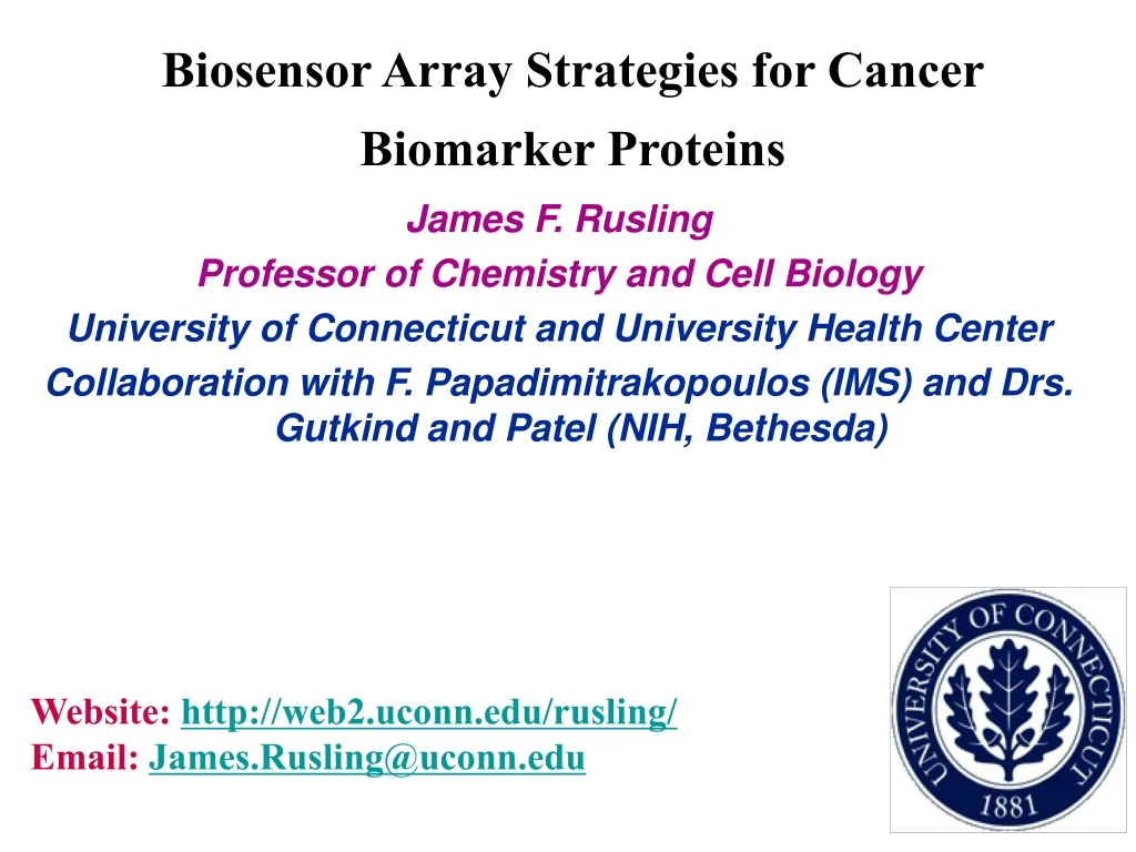 biosensor array strategies for cancer biomarker