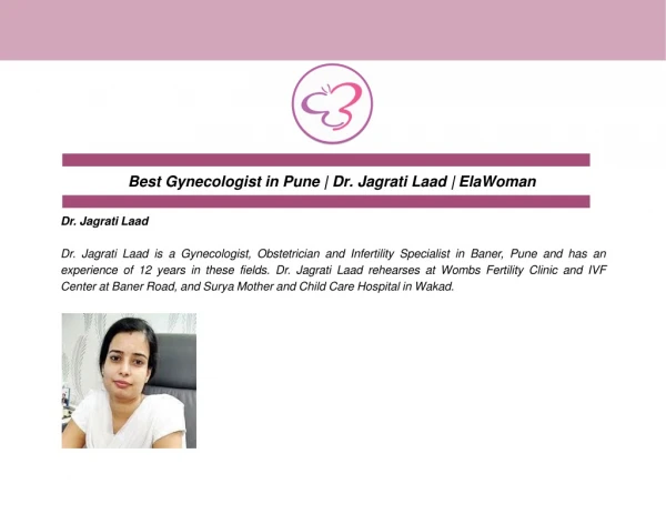 Best Gynecologist in Pune | Dr. Jagrati Laad | ElaWoman