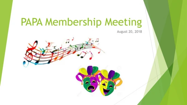 PAPA Membership Meeting