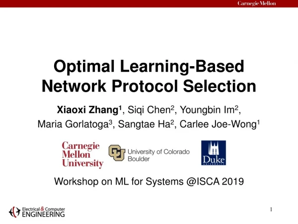 Optimal Learning-Based Network Protocol Selection