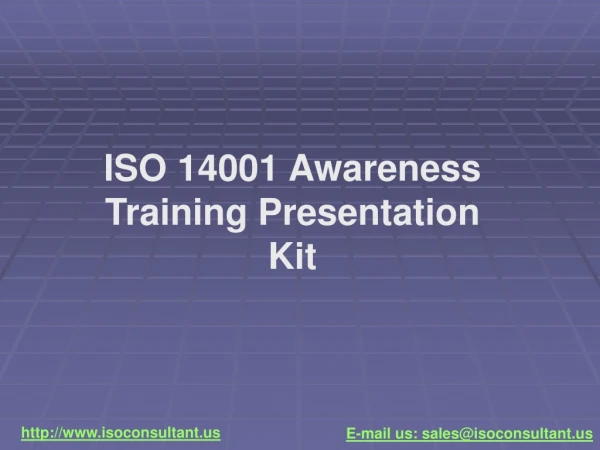 ISO 14001 Awareness Training Presentation Kit