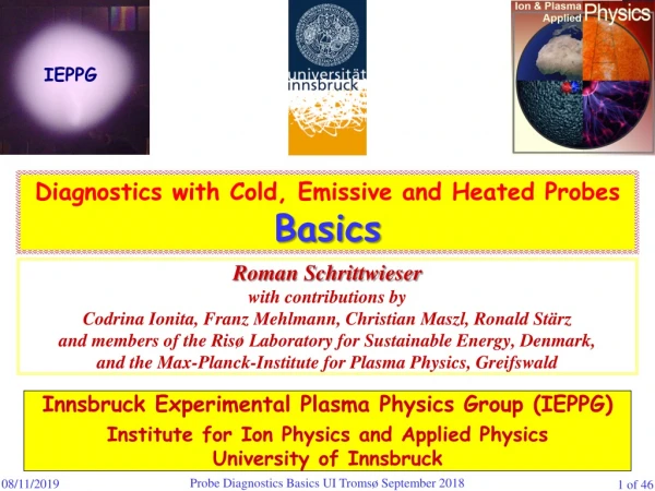 Innsbruck Experimental Plasma Physics Group (IEPPG)