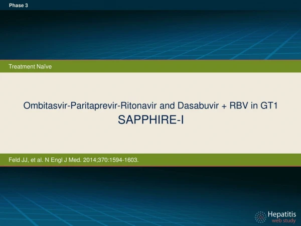 Ombitasvir-Paritaprevir-Ritonavir and Dasabuvir + RBV in GT1 SAPPHIRE-I
