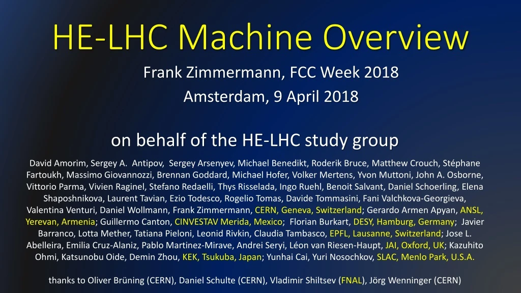 he lhc machine overview