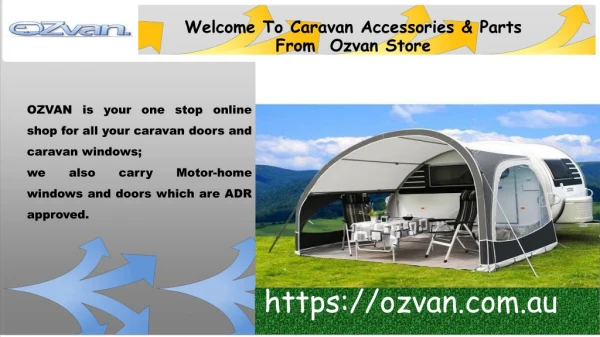 Supplier of high-quality caravan accessories & parts