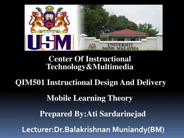 Center Of Instructional Technology&amp;Multimedia