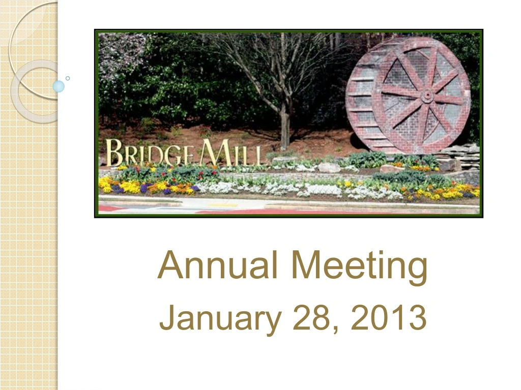 annual meeting january 28 2013