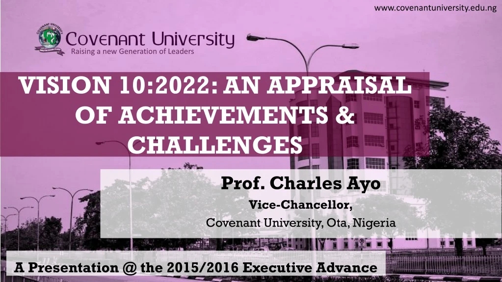 vision 10 2022 an appraisal of achievements challenges