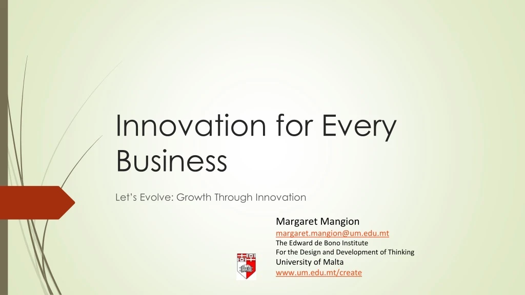 innovation for e very business