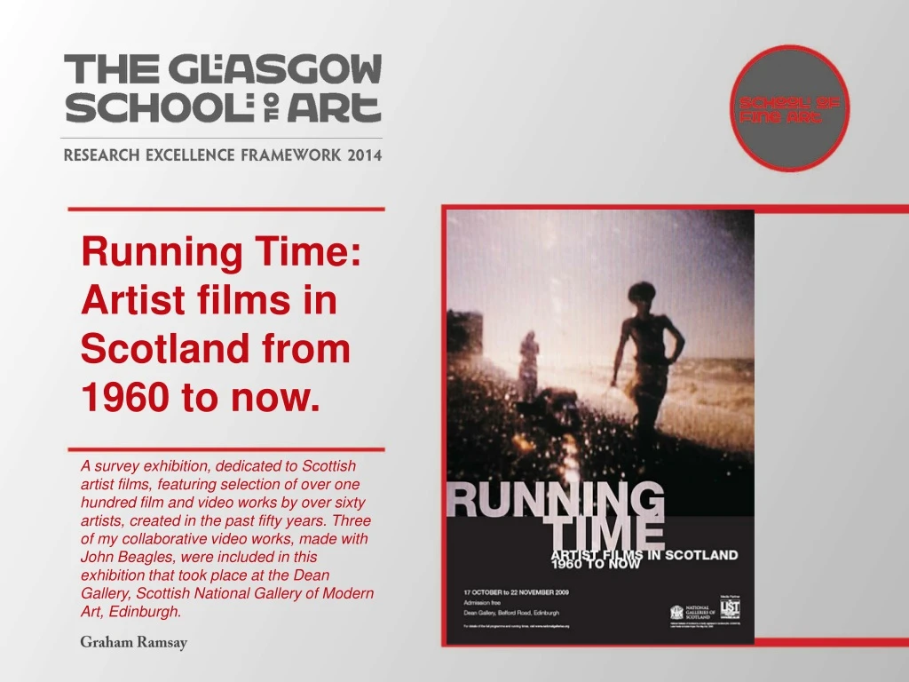 running time artist films in scotland from 1960