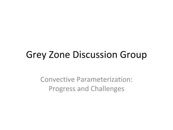 Grey Zone Discussion Group