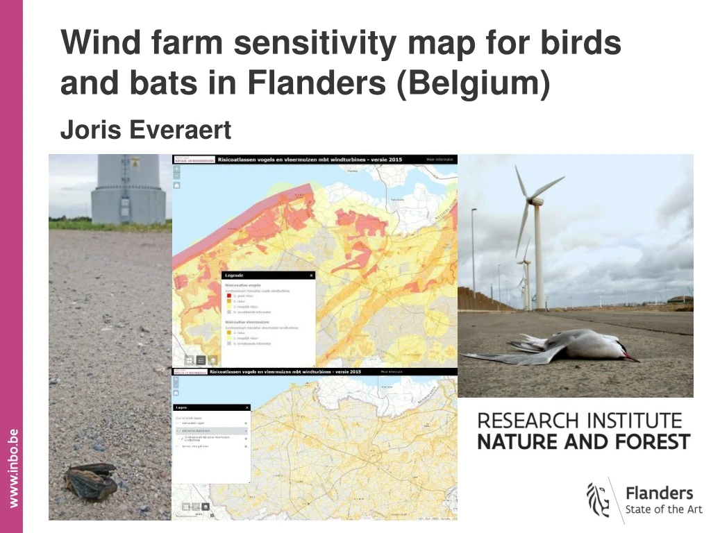 wind farm sensitivity map for birds and bats