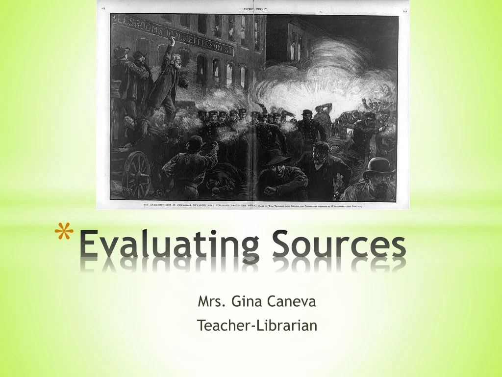 evaluating sources