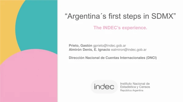 “Argentina´s first steps in SDMX”