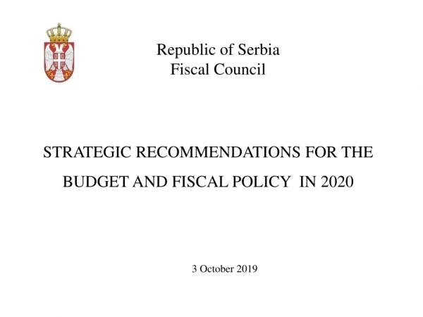 Republic of Serbia Fiscal Council