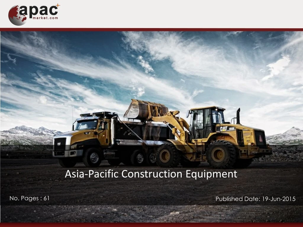 asia pacific construction equipment