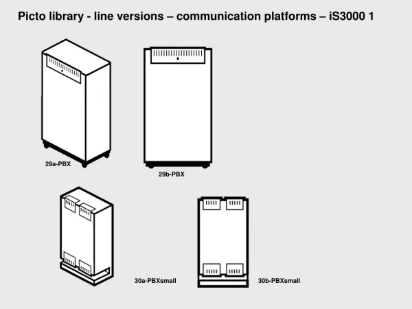 Picto library - line versions – communication platforms – iS3000 1