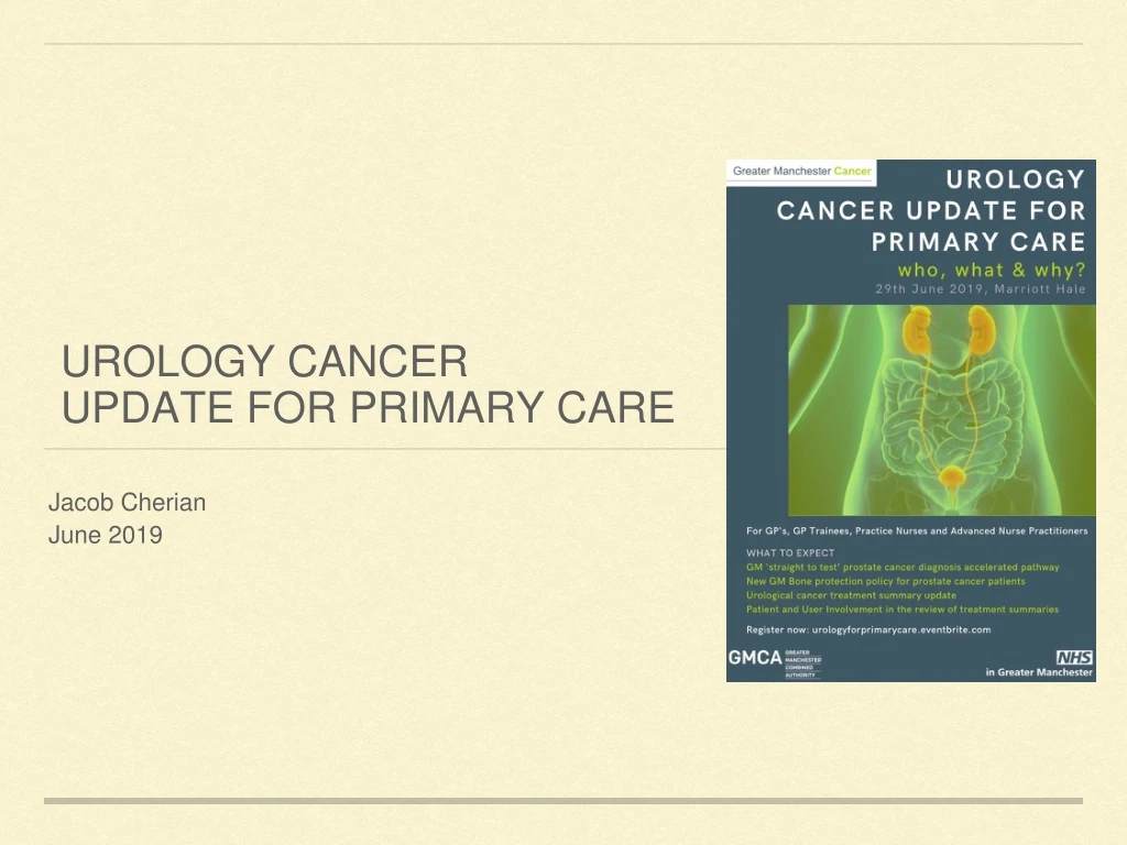 urology cancer update for primary care