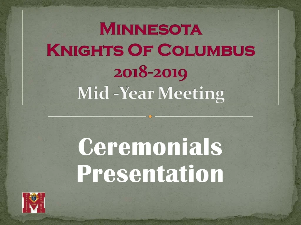 minnesota knights of columbus 2018 2019 mid year meeting