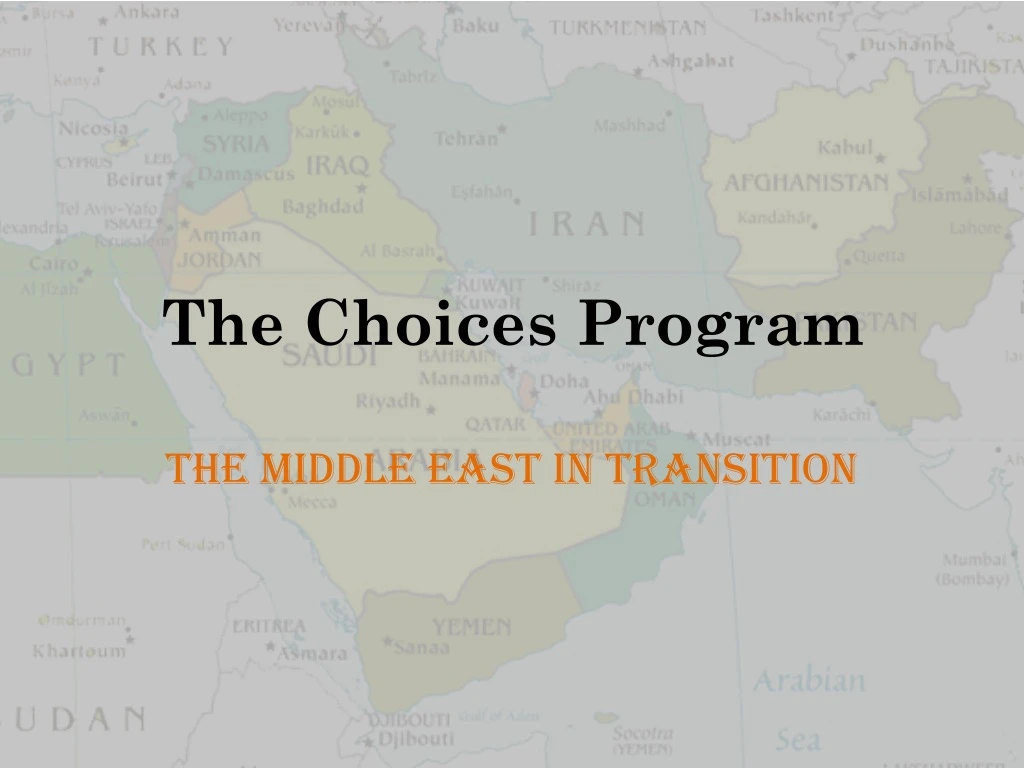 the choices program