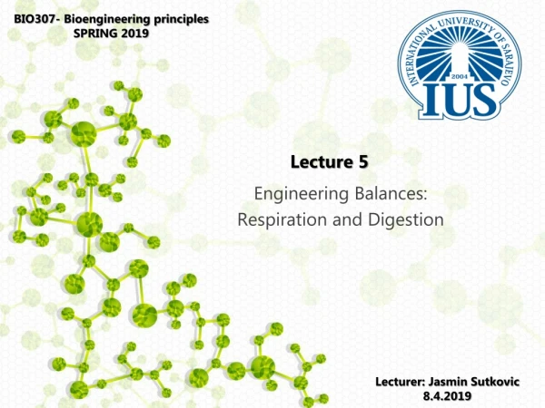 BIO307- Bioengineering principles SPRING 2019