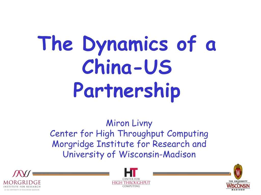 the dynamics of a china us partnership