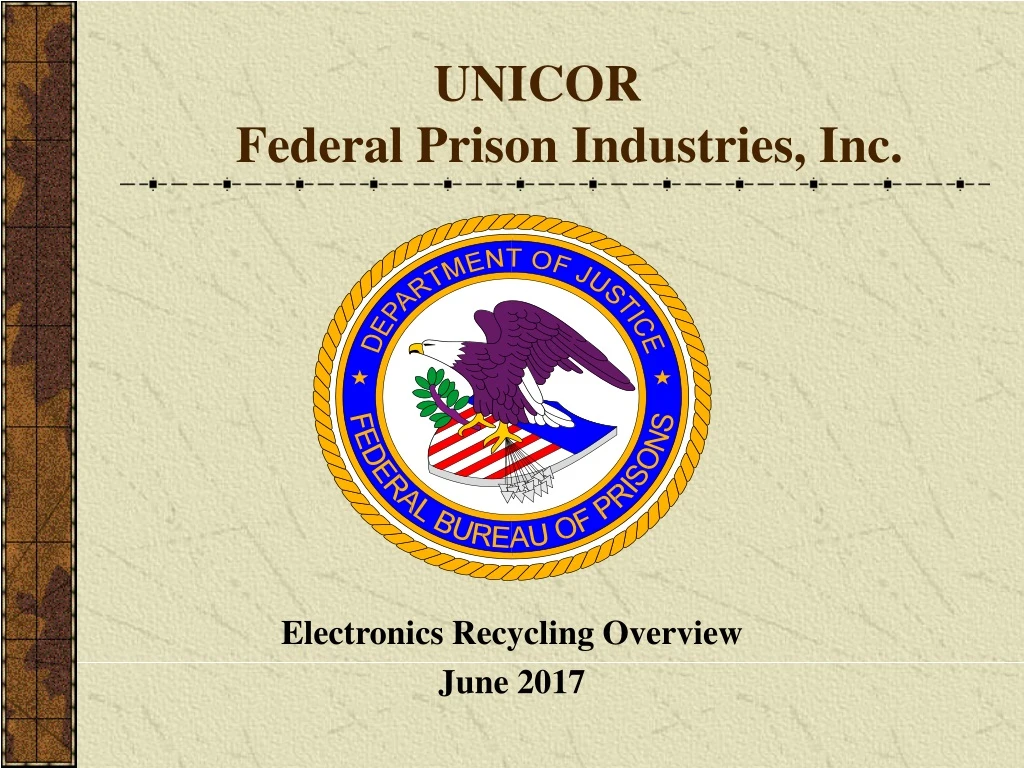 unicor federal prison industries inc
