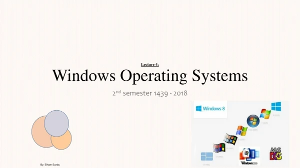 Lecture 4 : Windows Operating Systems