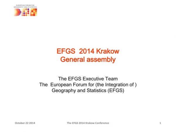 EFGS 2014 Krakow General assembly