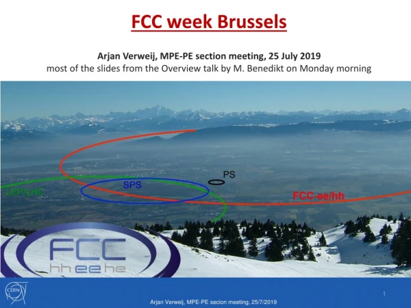 Arjan Verweij, MPE-PE secion meeting, 25/7/2019