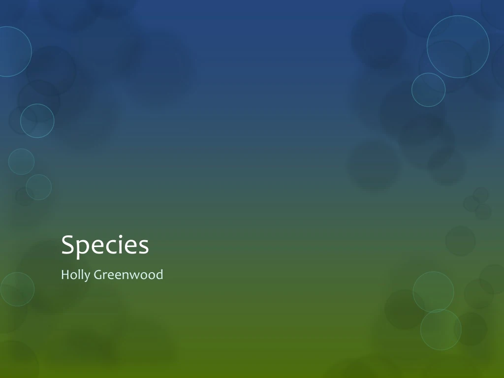 species