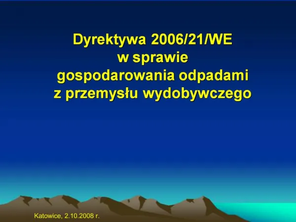 Dyrektywa 2006