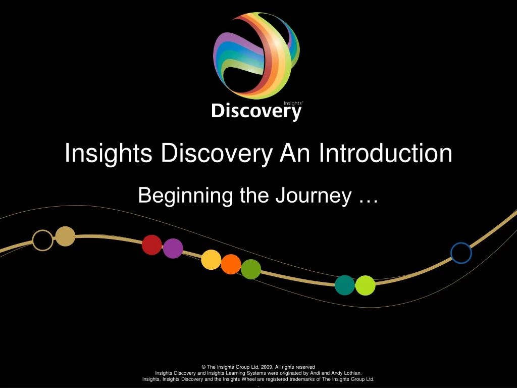 insights discovery an introduction beginning the journey