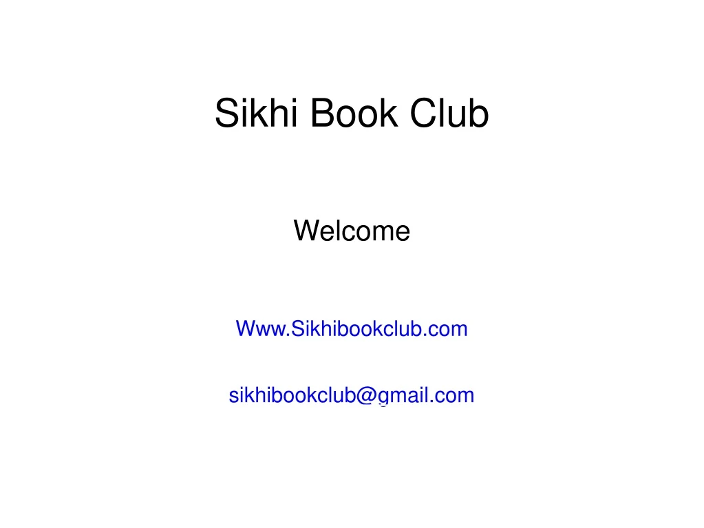 sikhi book club
