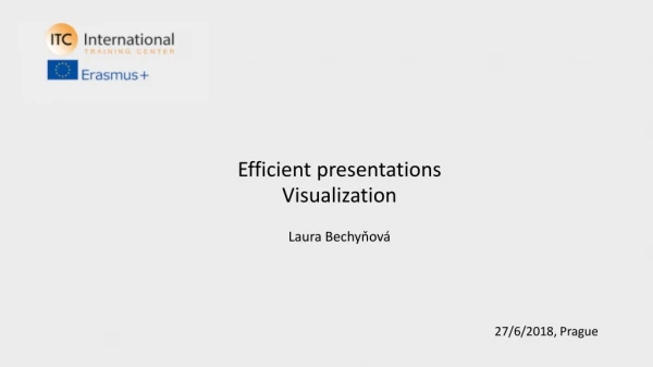 Efficient presentations Visualization Laura Bechyňová