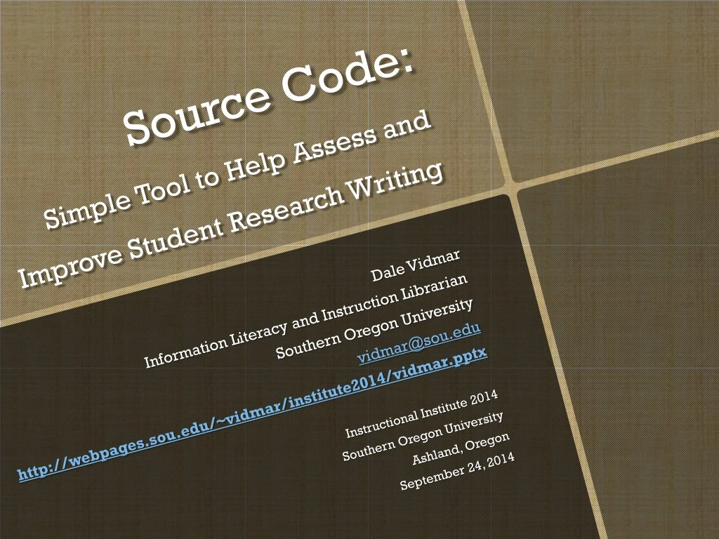 source code simple tool to help assess and improve student research writing