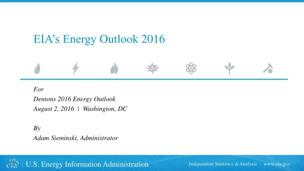 EIA’s Energy Outlook 2016