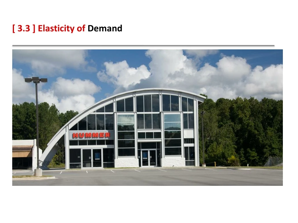 3 3 elasticity of demand