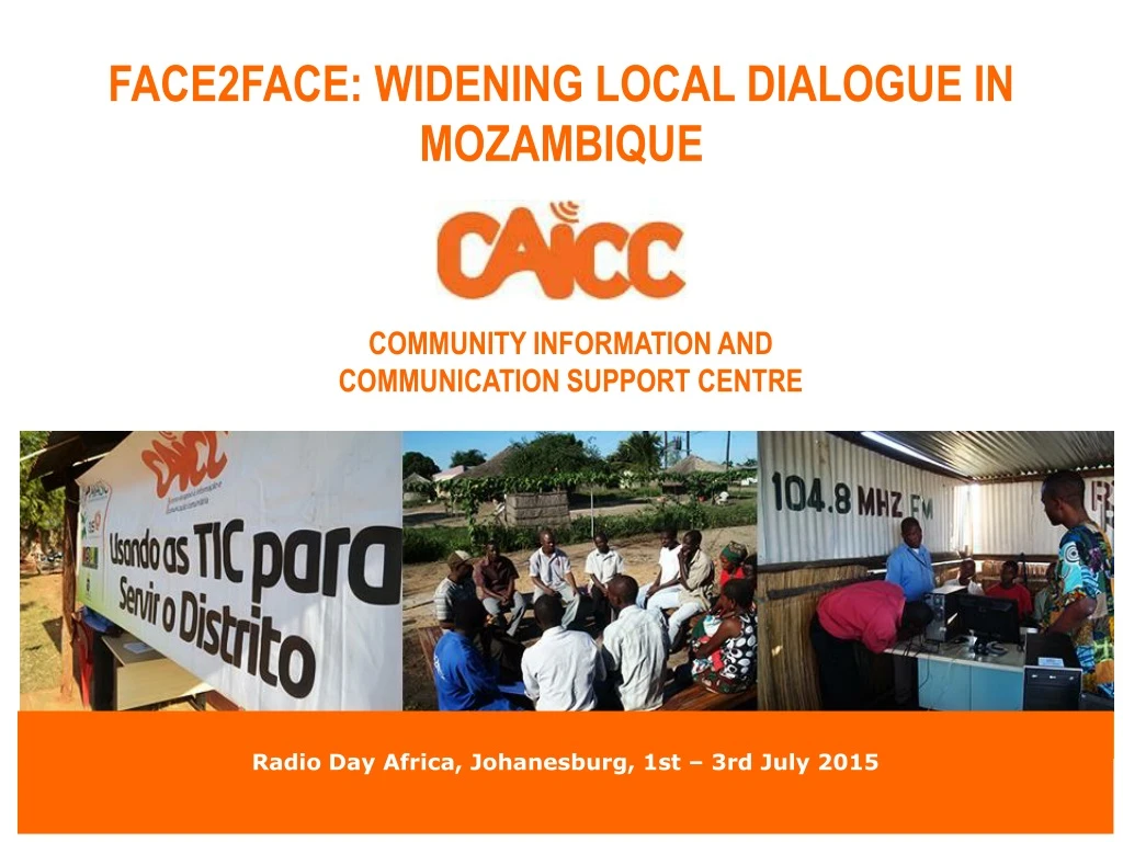 face2face widening local dialogue in mozambique