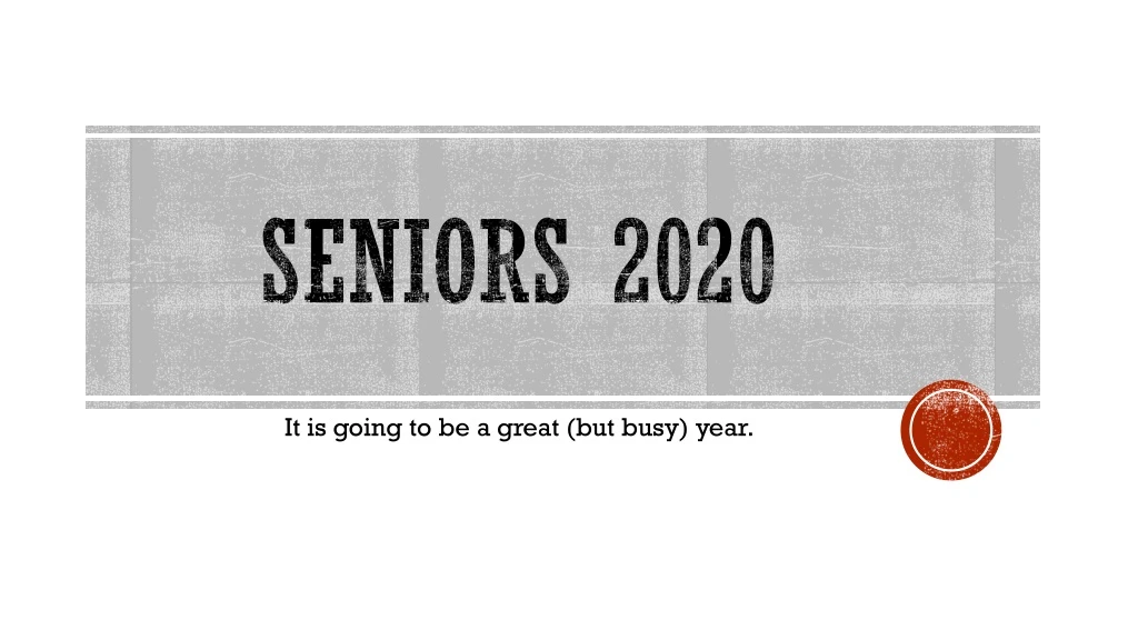 seniors 2020