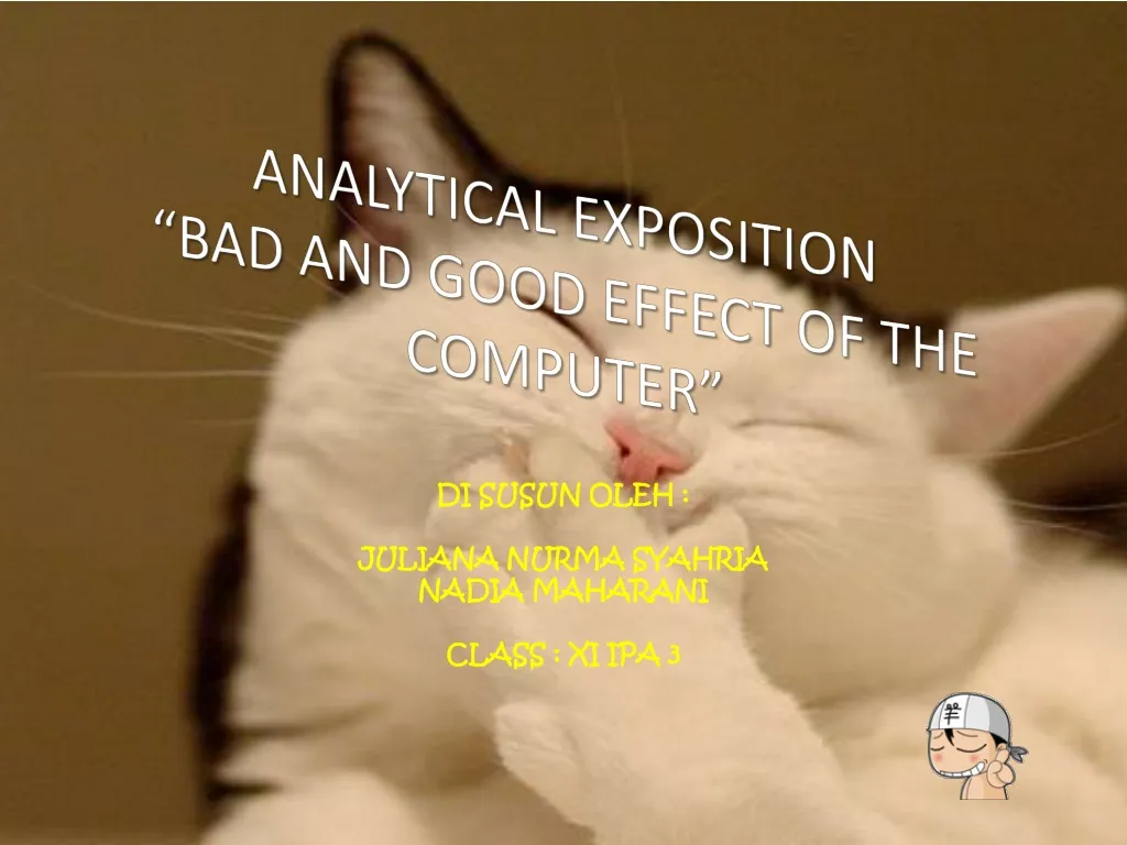 analytical exposition bad and good effect of the computer