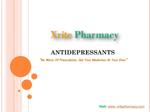 Antidepression & Anti Anxiety Medicines At Best Prices : Xrite Pharmacy