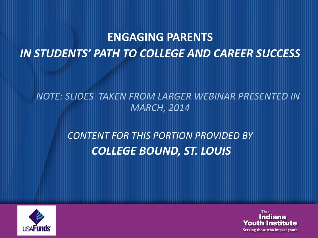 engaging parents in students path to college