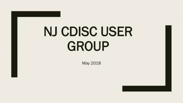 NJ CDISC User group