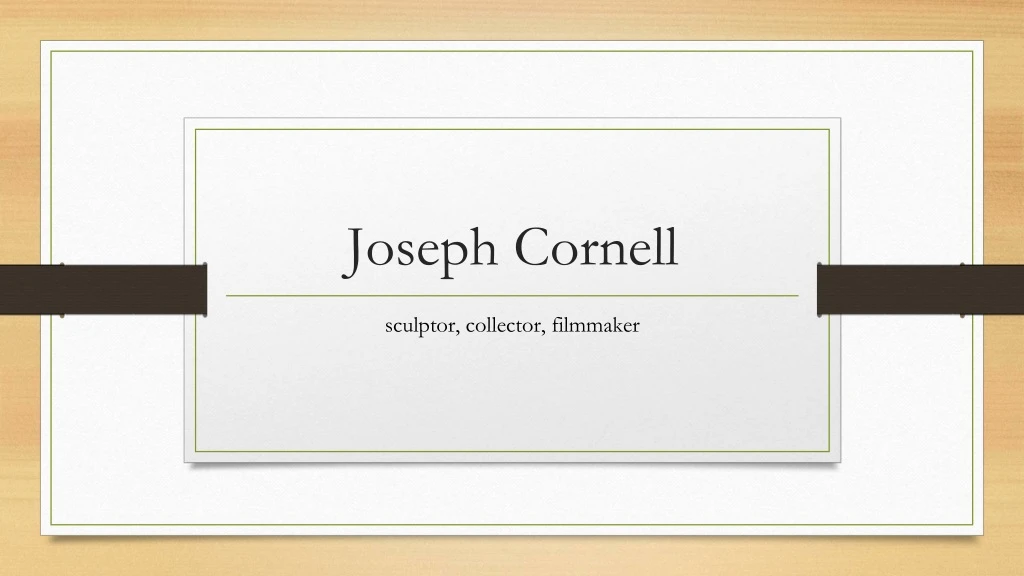 joseph cornell