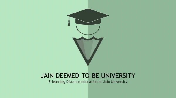 BCOM in online mode from Jain University