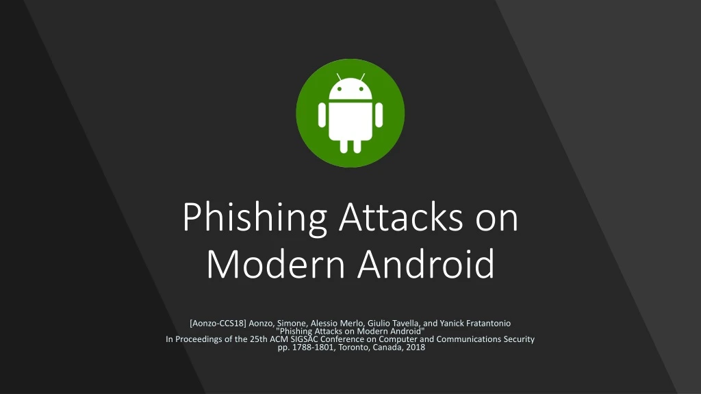 phishing attacks on modern android