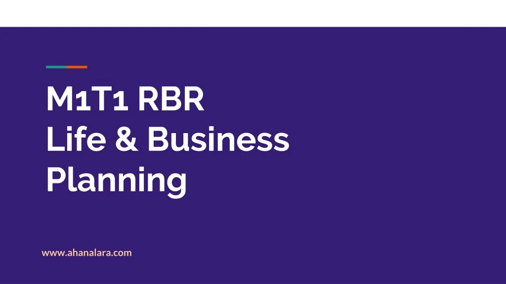 m1t1 rbr life business planning