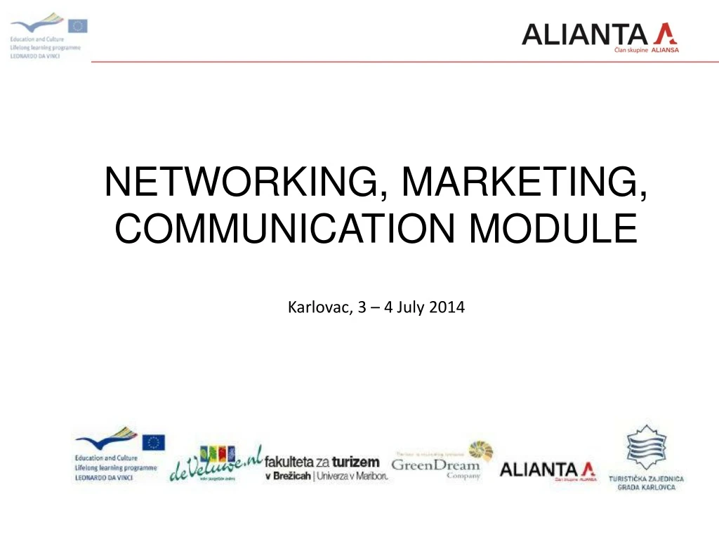 networking marketing communication module