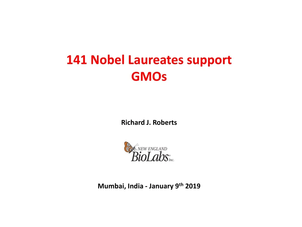 141 nobel laureates support gmos richard